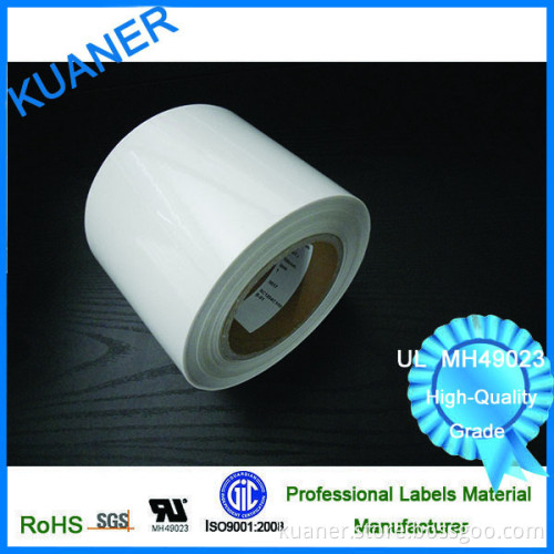 Polyester self adhesive label stock material ,UL approved